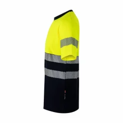 Velilla 36096 - T-shirt piqué bicolore (150g/m²), en coton (55%) et polyester (45%)