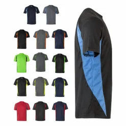 Velilla 36034 - T-shirt technique bicolore (160g/m²), en polyester (100%)