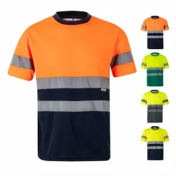 Velilla 36093 - T-shirt technique bicolore (140g/m²), en polyester (100%)