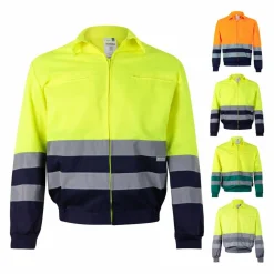 Velilla 36050 - Veste en sergé bicolore (210g/m²) en polyester (80%) et coton (20%)