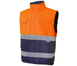 VELILLA V35902 - BODYWARMER MATELASSE BICOLORE HAUTE VISIBILITE