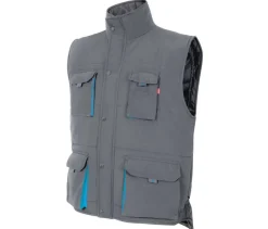 VELILLA V5902 - GILET MATELASSÉ BICOLORE MULTI-POCHES