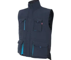 VELILLA V5902 - GILET MATELASSÉ BICOLORE MULTI-POCHES