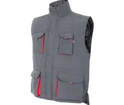 VELILLA V5902 - GILET MATELASSÉ BICOLORE MULTI-POCHES