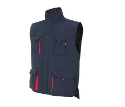 VELILLA V5902 - GILET MATELASSÉ BICOLORE MULTI-POCHES