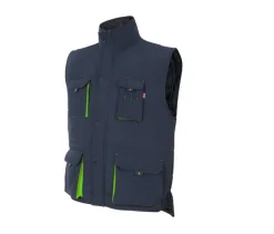 VELILLA V5902 - GILET MATELASSÉ BICOLORE MULTI-POCHES