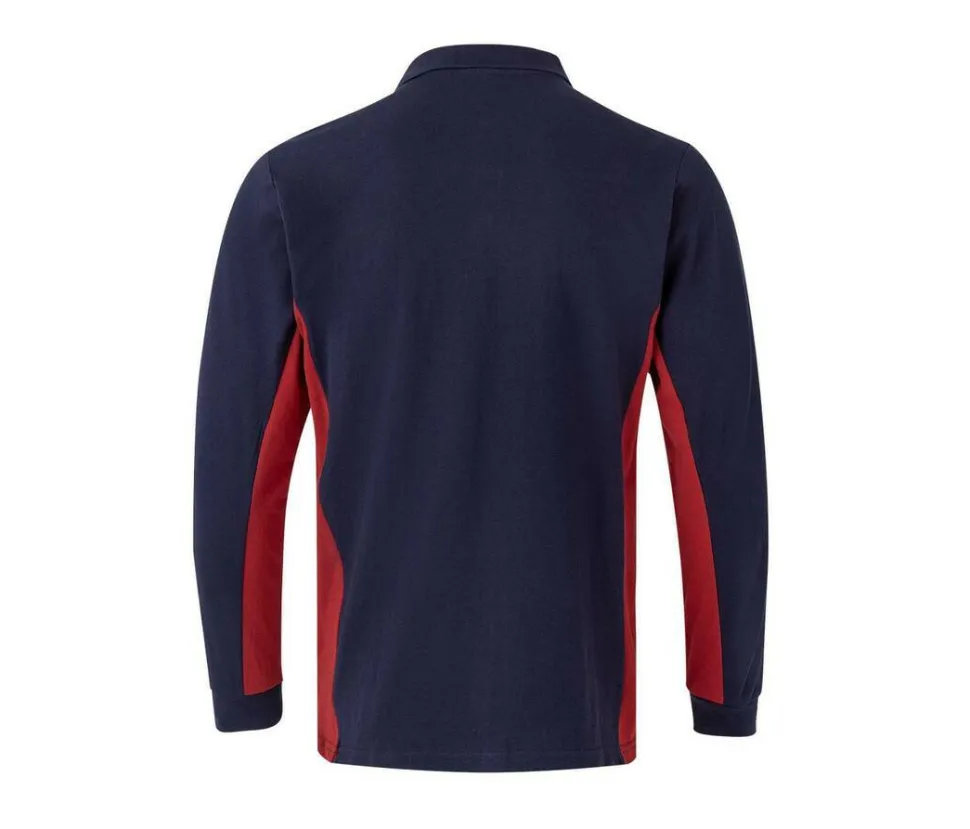 VELILLA V5514 - POLO BICOLORE MANCHES LONGUES