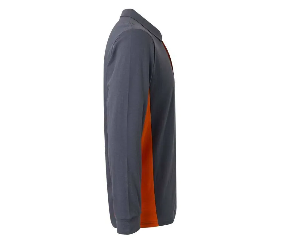VELILLA V5514 - POLO BICOLORE MANCHES LONGUES