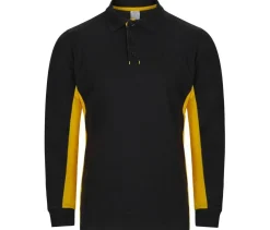 VELILLA V5514 - POLO BICOLORE MANCHES LONGUES