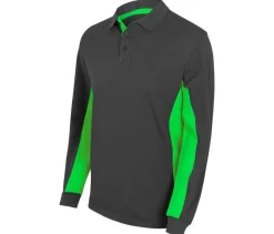 VELILLA V5514 - POLO BICOLORE MANCHES LONGUES