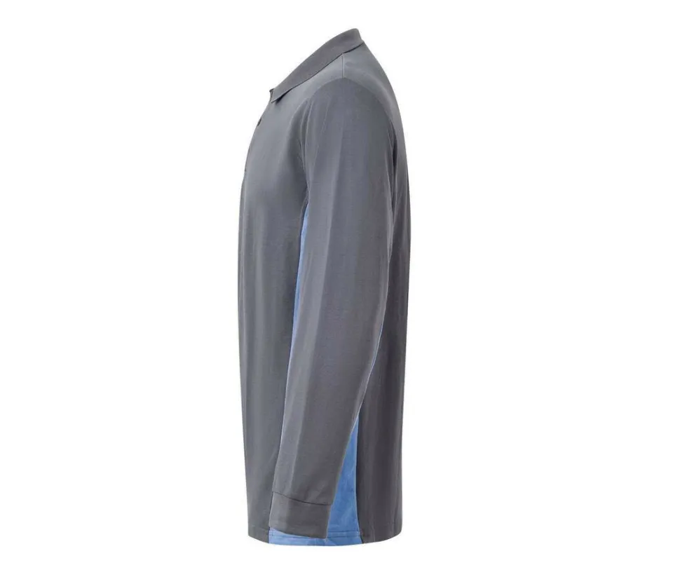 VELILLA V5514 - POLO BICOLORE MANCHES LONGUES