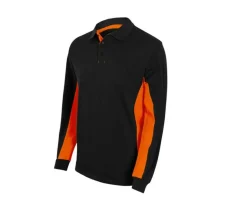 VELILLA V5514 - POLO BICOLORE MANCHES LONGUES