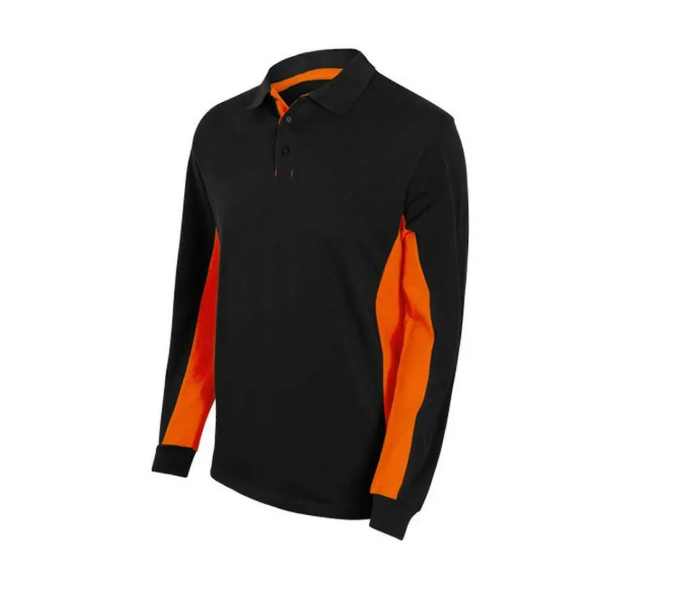VELILLA V5514 - POLO BICOLORE MANCHES LONGUES