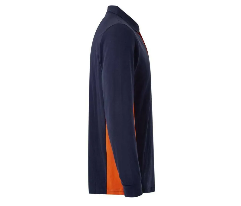 VELILLA V5514 - POLO BICOLORE MANCHES LONGUES