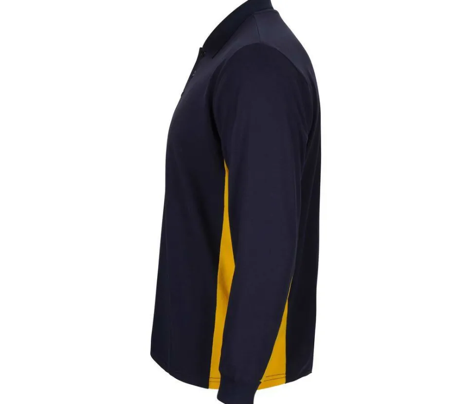 VELILLA V5514 - POLO BICOLORE MANCHES LONGUES