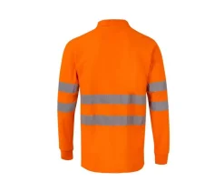 VELILLA V30514 - POLO MANCHES LONGUES HAUTE VISIBILITE