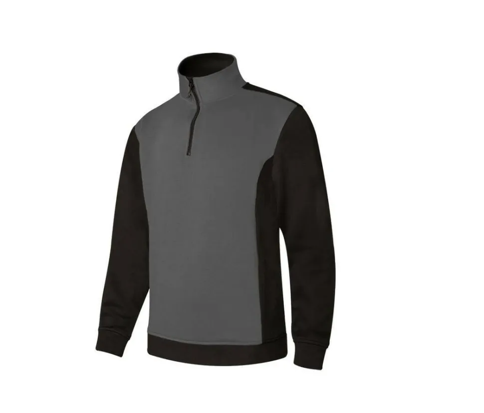 VELILLA V5703 - Sweat bicolore col zippé