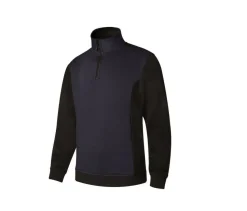 VELILLA V5703 - Sweat bicolore col zippé