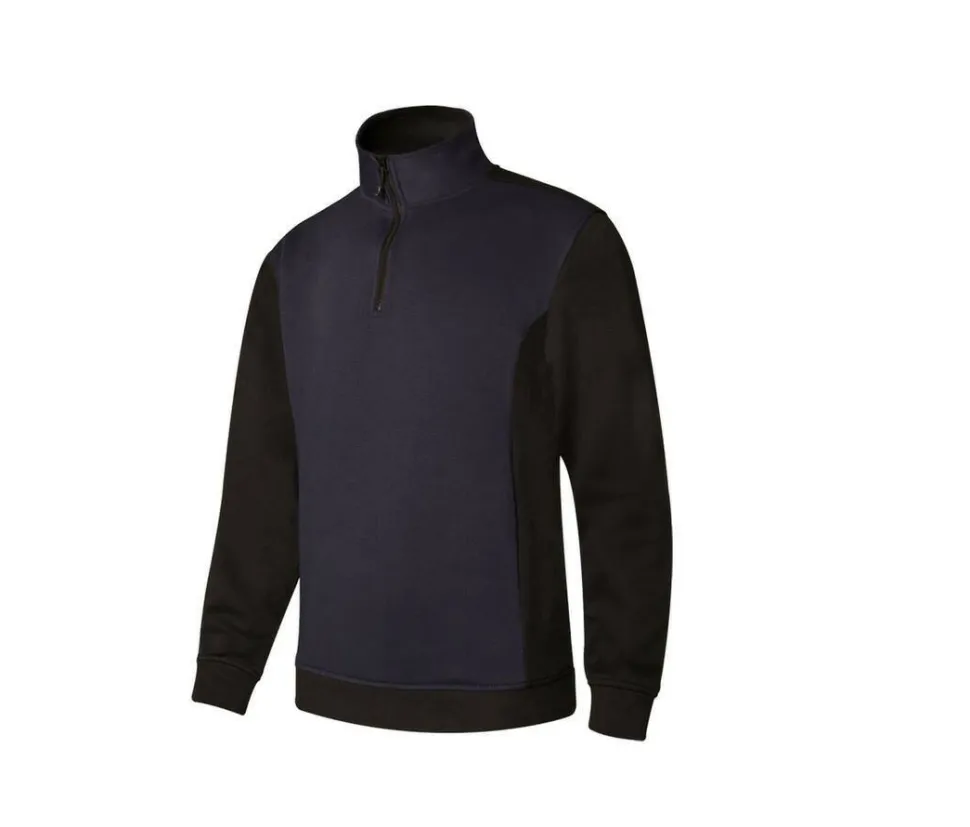 VELILLA V5703 - Sweat bicolore col zippé