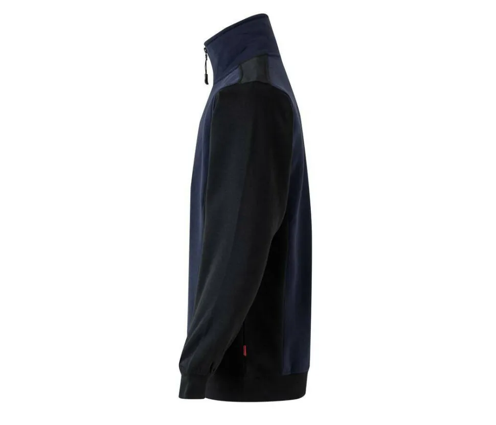 VELILLA V5703 - Sweat bicolore col zippé
