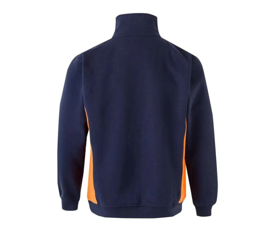 VELILLA V5704 - Sweat bicolore col zippé