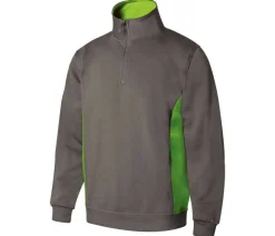 VELILLA V5704 - Sweat bicolore col zippé