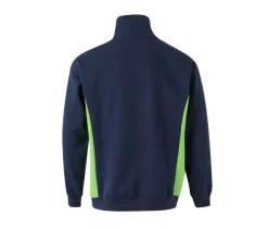 VELILLA V5704 - Sweat bicolore col zippé