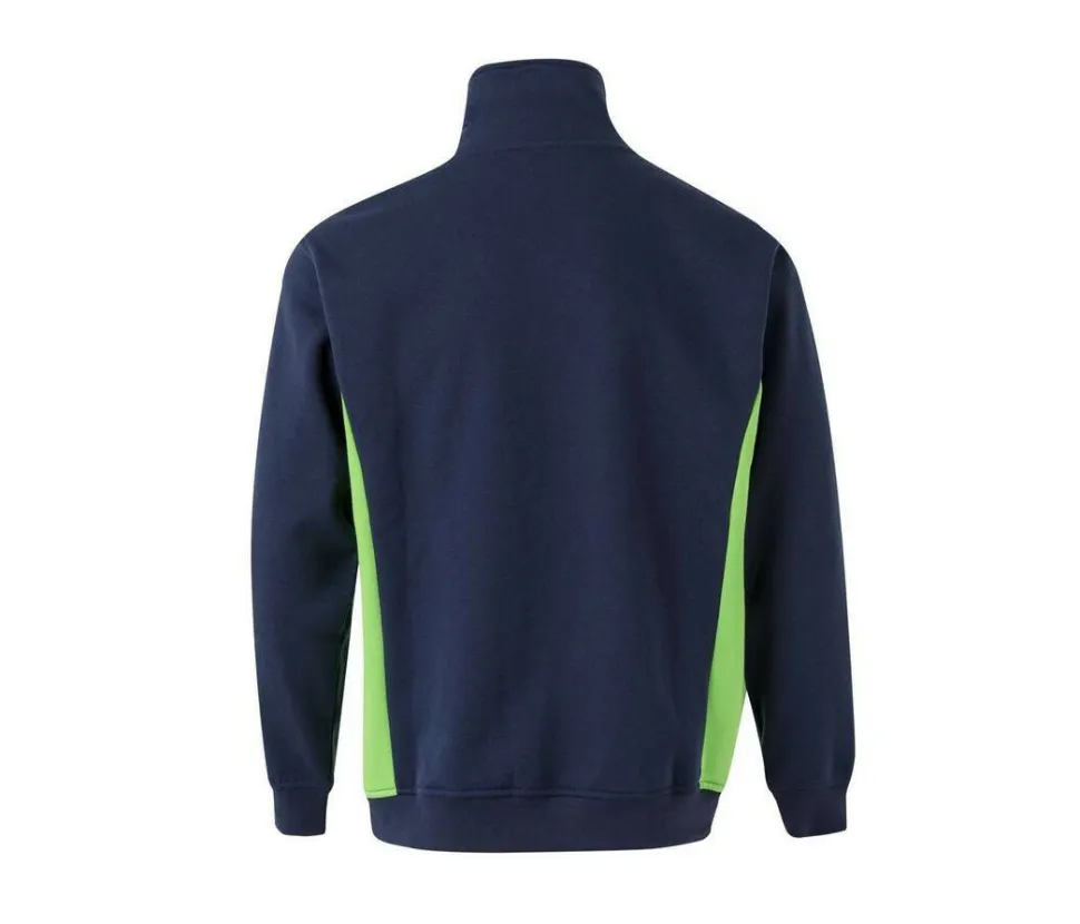VELILLA V5704 - Sweat bicolore col zippé