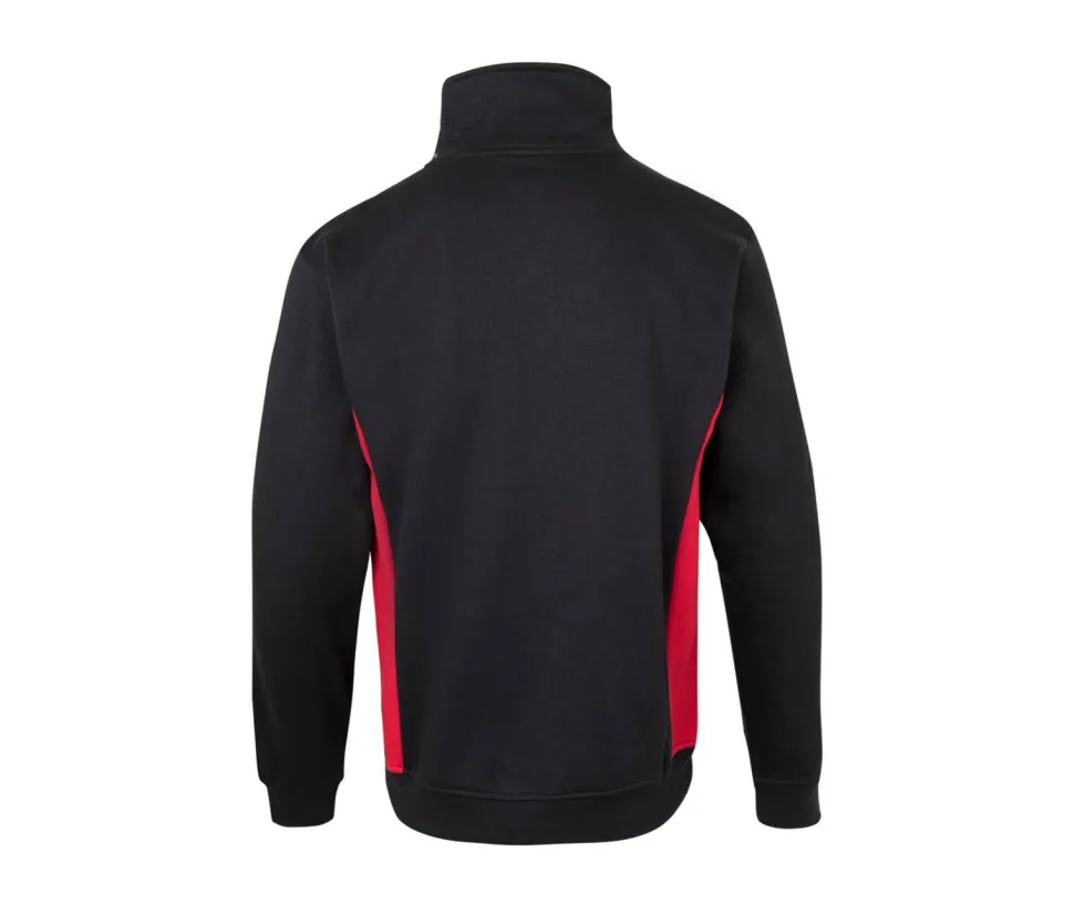VELILLA V5704 - Sweat bicolore col zippé
