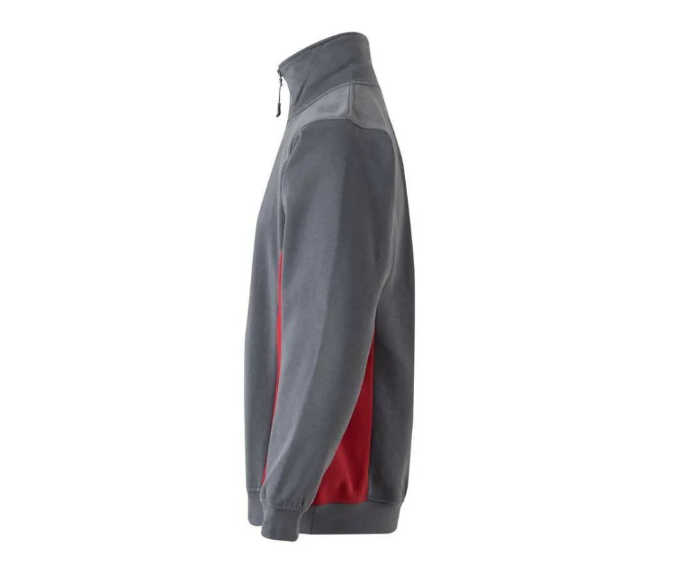 VELILLA V5704 - Sweat bicolore col zippé