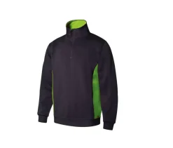 VELILLA V5704 - Sweat bicolore col zippé