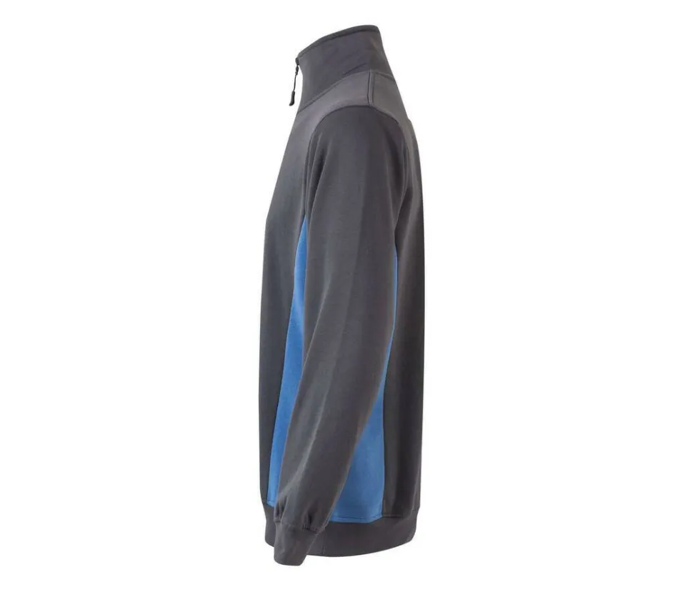 VELILLA V5704 - Sweat bicolore col zippé