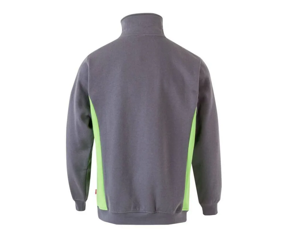 VELILLA V5704 - Sweat bicolore col zippé