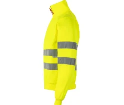 VELILLA V35702 - SWEAT COL ZIPPÉ HAUTE VISIBILITE
