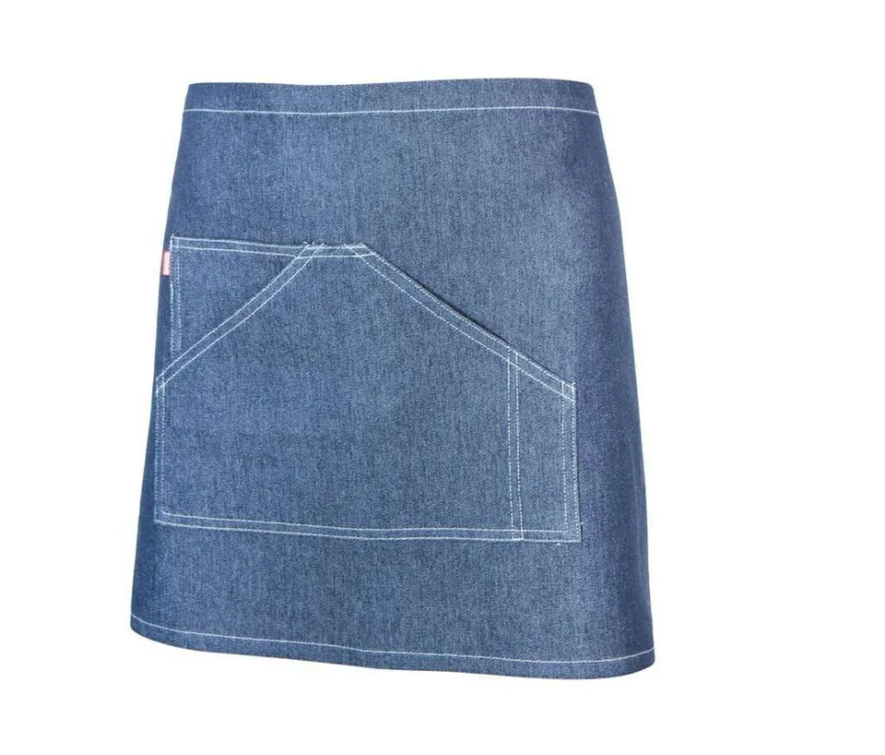 VELILLA V4206 - TABLIER EN DENIM COURT