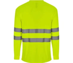 VELILLA V35614 - TEE-SHIRT ML EN COTON/POLYESTER HAUTE VISIBILITÉ