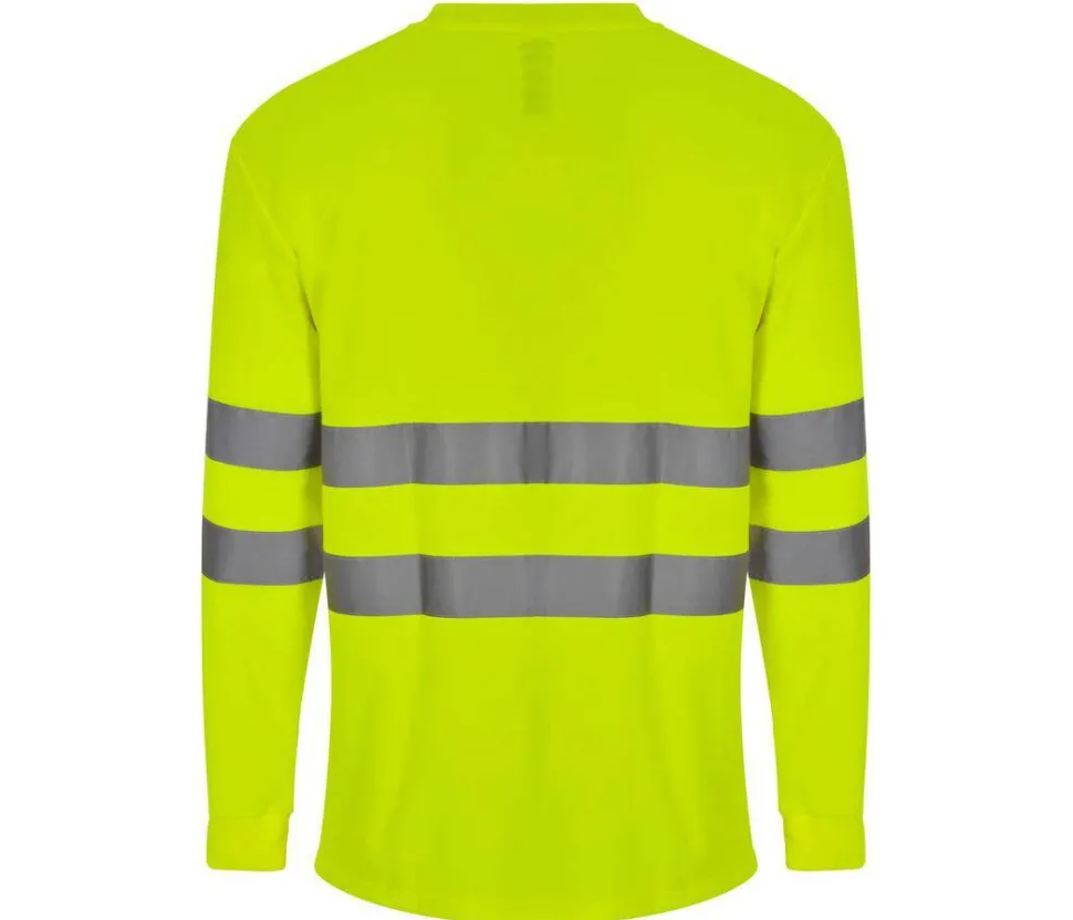 VELILLA V35614 - TEE-SHIRT ML EN COTON/POLYESTER HAUTE VISIBILITÉ