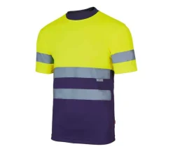 VELILLA V5506 - T-shirt technique bicolore haute visibilité