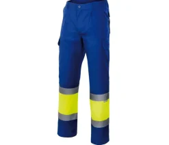 VELILLA VL157 - PANTALON BICOLORE HAUTE VISIBILITE