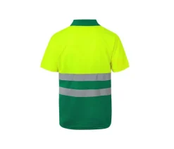 VELILLA VL173 - Polo Bicolore Manches Courtes Haute Visibilité