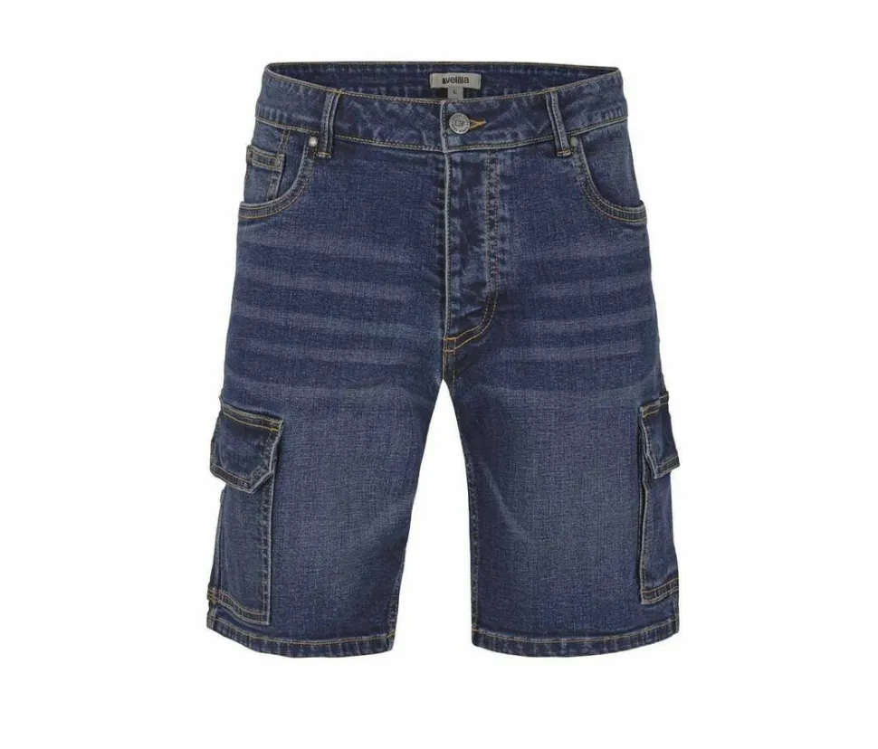 VELILLA VL3017S - Bermuda en Denim Stretch à Multiples Poches