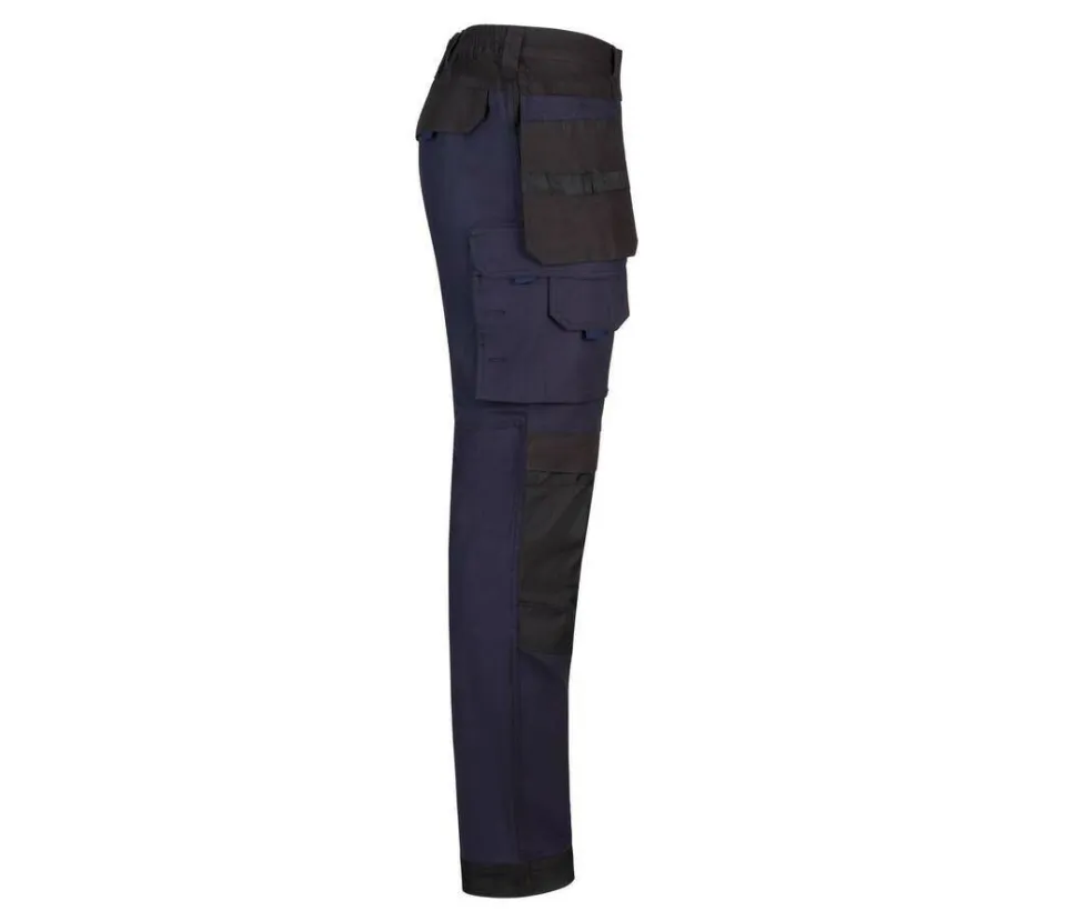 VELILLA V3019S - PANTALON BICOLORE CANVAS STRETCH