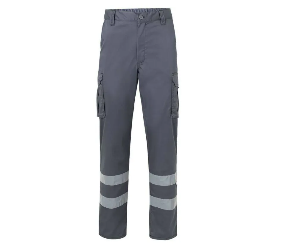 VELILLA V3014S - PANTALON STRETCH MULTIPOCHES À BANDES REFLECHISSANTES