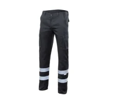 VELILLA V3014S - PANTALON STRETCH MULTIPOCHES À BANDES REFLECHISSANTES