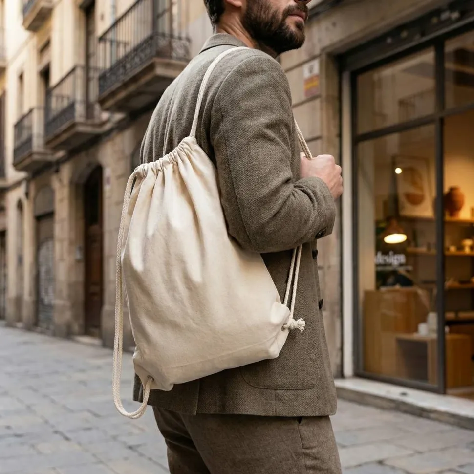 Westford Mill W216 - Sac cordelette en coton premium