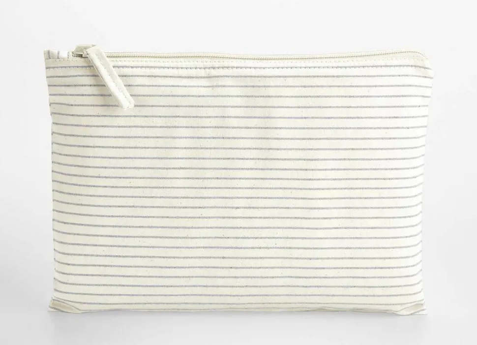 WESTFORD MILL WM253 - Pochette Accessoire en Coton Bio Rayé Élégant