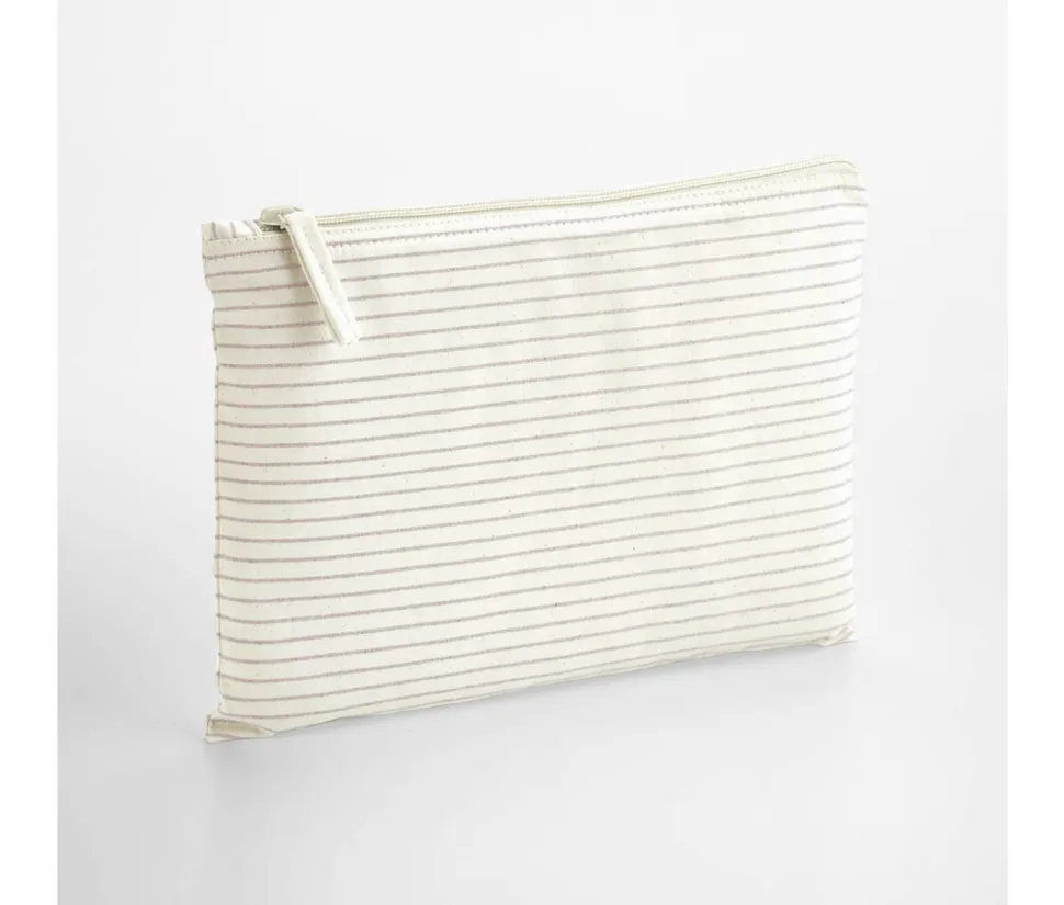 WESTFORD MILL WM253 - Pochette Accessoire en Coton Bio Rayé Élégant