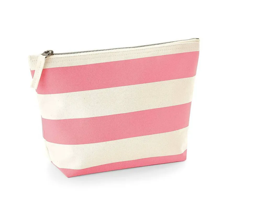 Westford mill WM684 - Sac à Cosmétiques en Coton Rayé Élégant