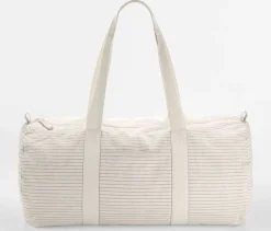 WESTFORD MILL WM258 - Sac Cylindrique en Coton Bio Rayé Élégant