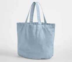WESTFORD MILL WM345 - Sac shopping ovale en coton recyclé délavé